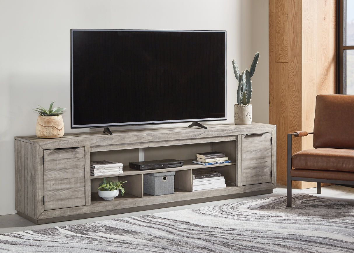 Nashville Furniture Outlets - Ashley Furniture - Naydell 92" TV Stand - 92" / Gray - W996-78