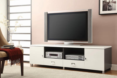 Nashville Furniture Outlets-Modern White TV Console- 