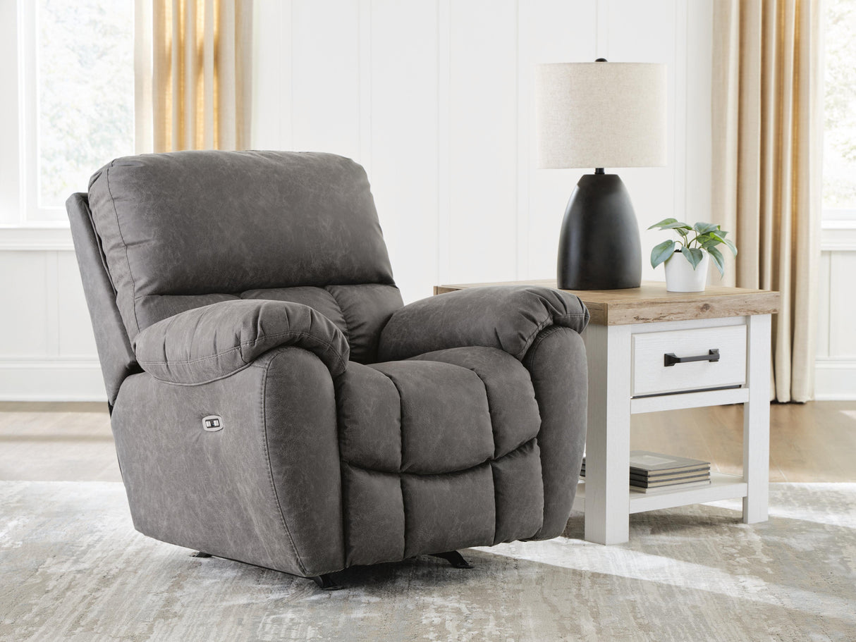 Nashville Furniture Outlets - Ashley Furniture - Bakerstein Living Room - PWR Rocker REC/ADJ Headrest - PC1250398