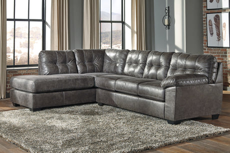 Nashville Furniture Outlets - Ashley Furniture - Fallston Sectional - RAF 2-Piece Sectional with Chaise / Slate - 17221S1