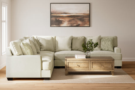 Nashville Furniture Outlets - Ashley Furniture - Rawcliffe Sectional - LAF 3-Piece Sectional / Parchment - 19604S1