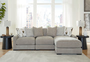 Nashville Furniture Outlets - Ashley Furniture - Aslan Court Sectional - RAF 3-Piece Sofa Sectional with Chaise / Flax - 20305S4