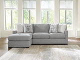 Nashville Furniture Outlets - Ashley Furniture - UrbanCrest Sectional - RAF 2-Piece Sectional with Chaise / Pewter - PC20804S2