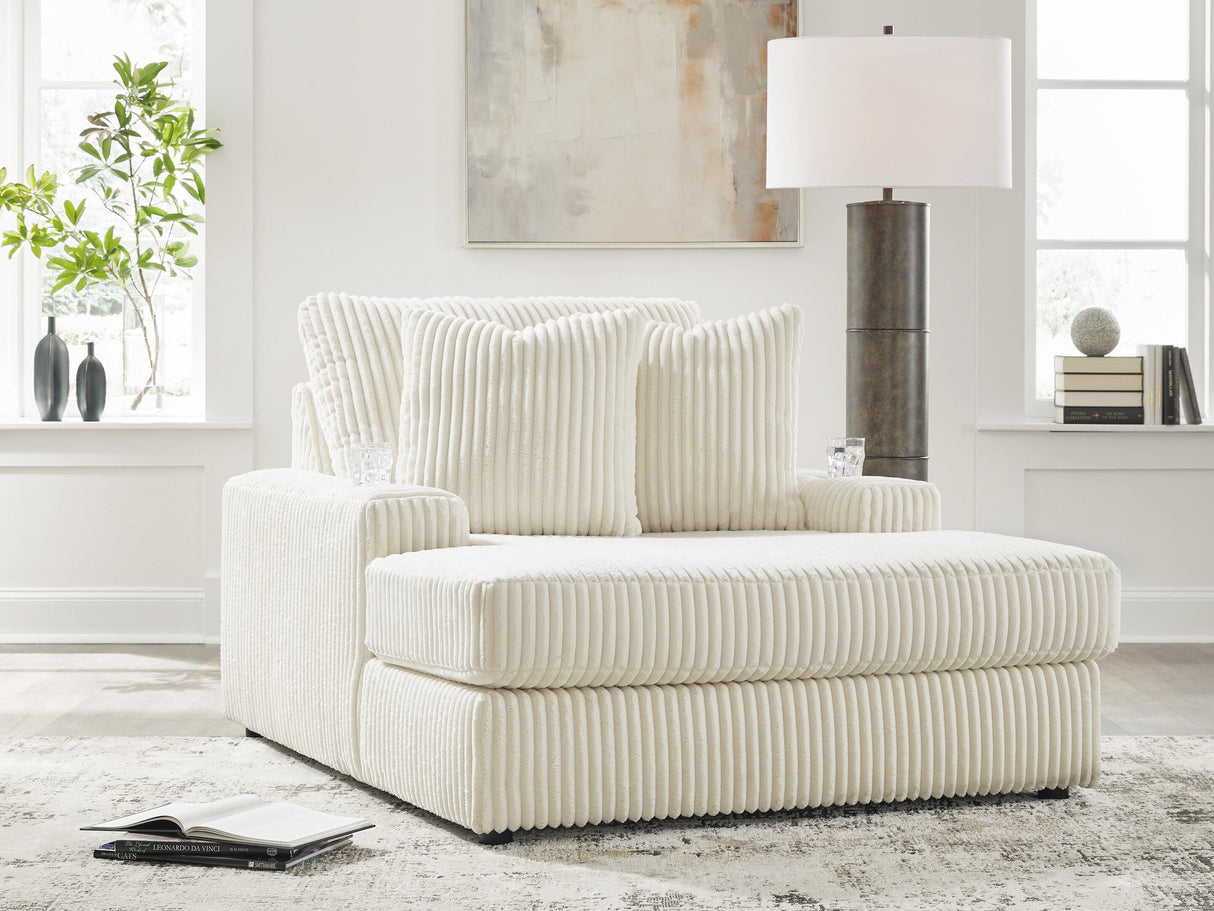 Nashville Furniture Outlets - Ashley Furniture - Lindyn Living Room - Chaise / Ivory - 2110415