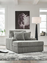 Nashville Furniture Outlets - Ashley Furniture - Lindyn Living Room - Chaise / Fog - 2110515