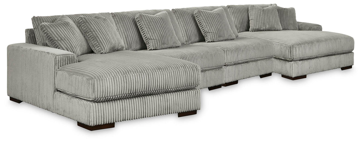 Nashville Furniture Outlets - Ashley Furniture - Lindyn 4-Piece Sectional with Double Chaise - 4-Piece Sectional with Double Chaise - 21105S20