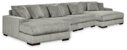 Nashville Furniture Outlets - Ashley Furniture - Lindyn 4-Piece Sectional with Double Chaise - 4-Piece Sectional with Double Chaise - 21105S20