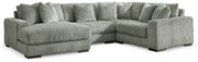Nashville Furniture Outlets - Ashley Furniture - Lindyn Sectional - RAF 4-Piece Sectional with Chaise / Fog - 21105S17