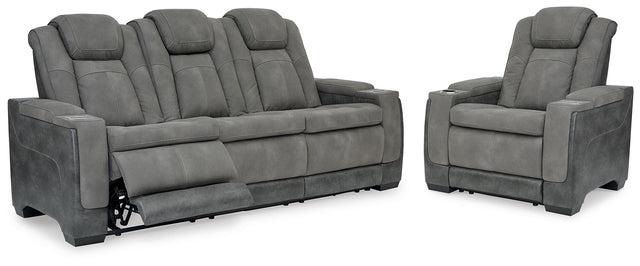 Nashville Furniture Outlets - Ashley Furniture - Next-Gen Durapella Power Reclining Sofa and Power Recliner - Power Reclining Sofa and Power Recliner - 22004U3