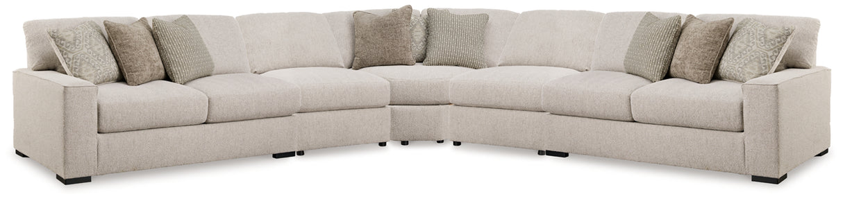 Nashville Furniture Outlets - Ashley Furniture - Ballyton Sectional - RAF 5-Piece Sectional / Sand - 25102S3