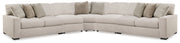 Nashville Furniture Outlets - Ashley Furniture - Ballyton Sectional - RAF 5-Piece Sectional / Sand - 25102S3