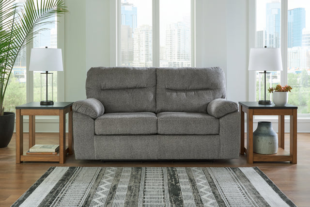 Nashville Furniture Outlets - Ashley Furniture - Bindura Living Room - Glider Loveseat / Mineral - 3030578