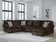 Nashville Furniture Outlets - Ashley Furniture - Kimlee Sectional - LAF 3-Piece Sectional with Chaise / Chocolate - PC35603S2