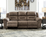Nashville Furniture Outlets - Ashley Furniture - Stoneland Living Room - Reclining Sofa / Fossil - 3990588