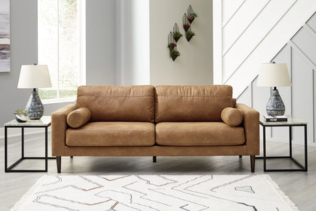 Nashville Furniture Outlets - Ashley Furniture - Telora Living Room - Ottoman / Caramel - 4100214