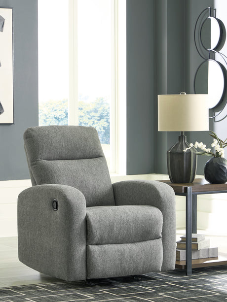 Nashville Furniture Outlets - Ashley Furniture - Gauntlet Living Room - Rocker Recliner / Sterling - PC4220425