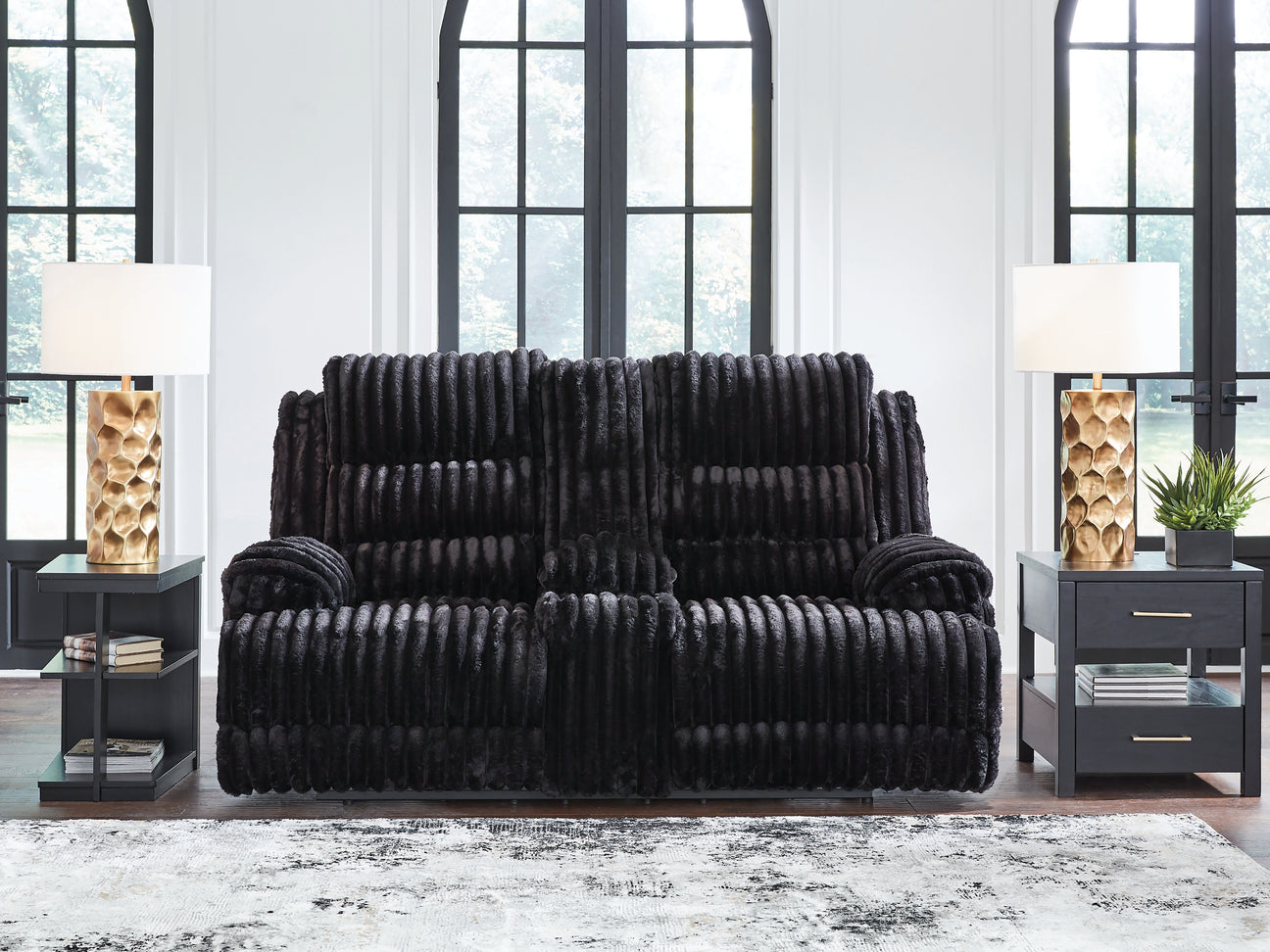 Nashville Furniture Outlets - Ashley Furniture - Rhine Falls Living Room - Zero Wall Power Recliner / Onyx - PC4280506