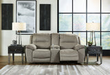 Nashville Furniture Outlets - Ashley Furniture - Next-Gen Gaucho Living Room - DBL REC PWR Loveseat w/Console / Putty - 5420396