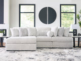 Nashville Furniture Outlets - Ashley Furniture - Cuddle Plush Sectional - 3-Piece Sectional with Chaise / Arctic - PC59106S7