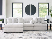 Nashville Furniture Outlets - Ashley Furniture - Cuddle Plush Sectional - 3-Piece Sectional with Chaise / Arctic - PC59106S7