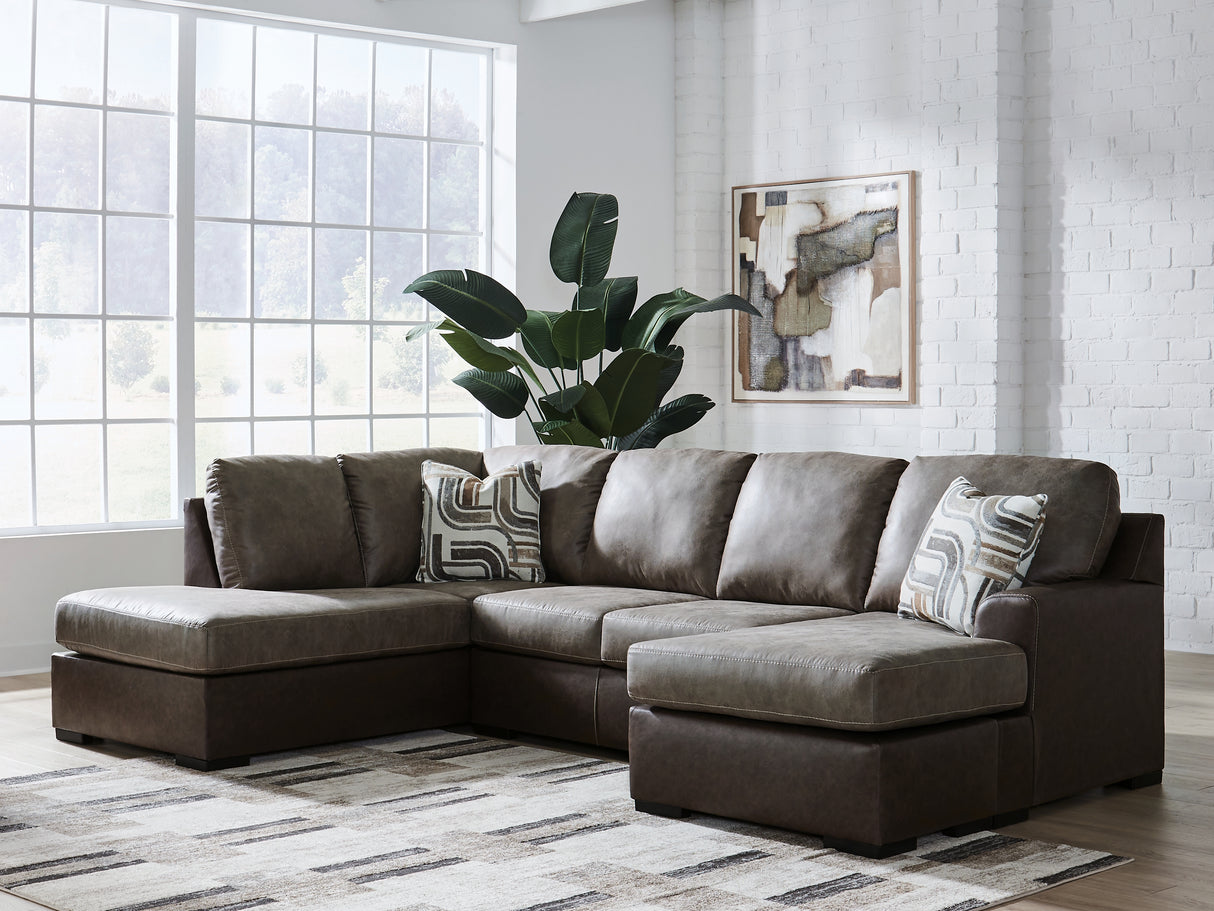 Nashville Furniture Outlets - Ashley Furniture - Castille Way Sectional - RAF 2-Piece Sectional with Chaise / Fossil - PC62703S1