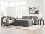 Nashville Furniture Outlets - Ashley Furniture - Loreo Living Room - Queen Sofa Sleeper / Flint - 6310339