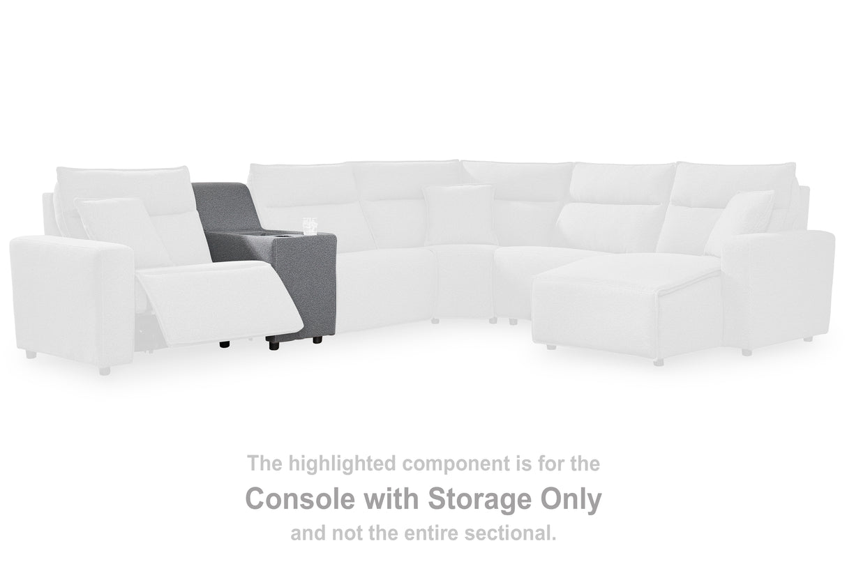 Nashville Furniture Outlets - Ashley Furniture - ModMax II Sectional - Console / Salt and Pepper - 6590657