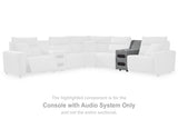 Nashville Furniture Outlets - Ashley Furniture - ModMax II Sectional - Console with Audio System / Salt and Pepper - 6590660