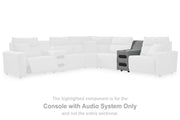 Nashville Furniture Outlets - Ashley Furniture - ModMax II Sectional - Console with Audio System / Salt and Pepper - 6590660