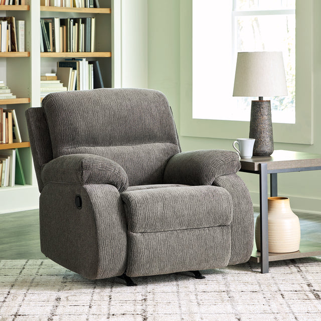 Nashville Furniture Outlets - Ashley Furniture - Scranto Living Room - Rocker Recliner / Brindle - 6650225