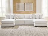 Nashville Furniture Outlets - Ashley Furniture - Misty-Lakes Sectional - 4-Piece Double Chaise Sectional / Chalk - PC66906S8