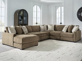Nashville Furniture Outlets - Ashley Furniture - Camellia-Court Sectional - RAF 6-Piece Sectional with Chaise / Coffee - 68207S14