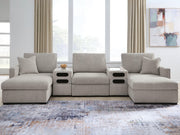 Nashville Furniture Outlets - Ashley Furniture - ModMax Luxe Sectional - RAF 5-Piece Double Chaise Sectional with Audio Consoles - 68605S43