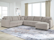 Nashville Furniture Outlets - Ashley Furniture - ModMax Luxe Sectional - RAF 5-Piece Sectional with Chaise and Pop Up Sleeper / Flint - 68605S98