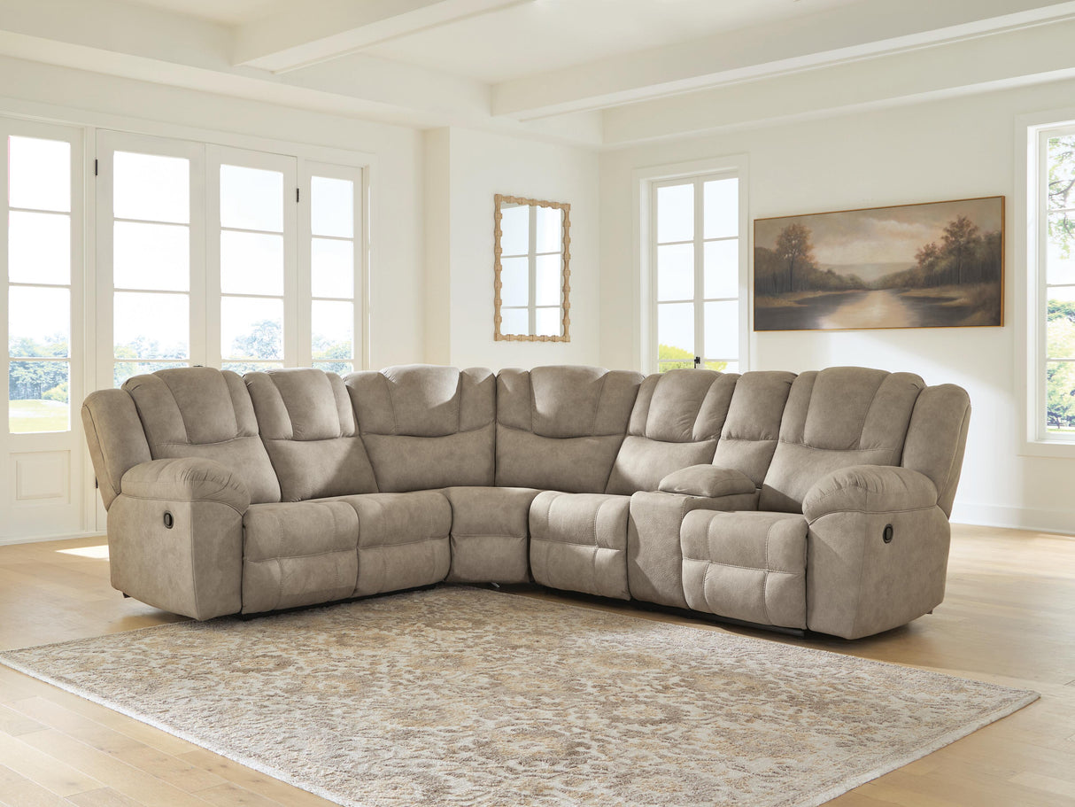 Nashville Furniture Outlets - Ashley Furniture - Pearce-Pike Sectional - 3-Piece Reclining Sectional with Console - PC69205S2