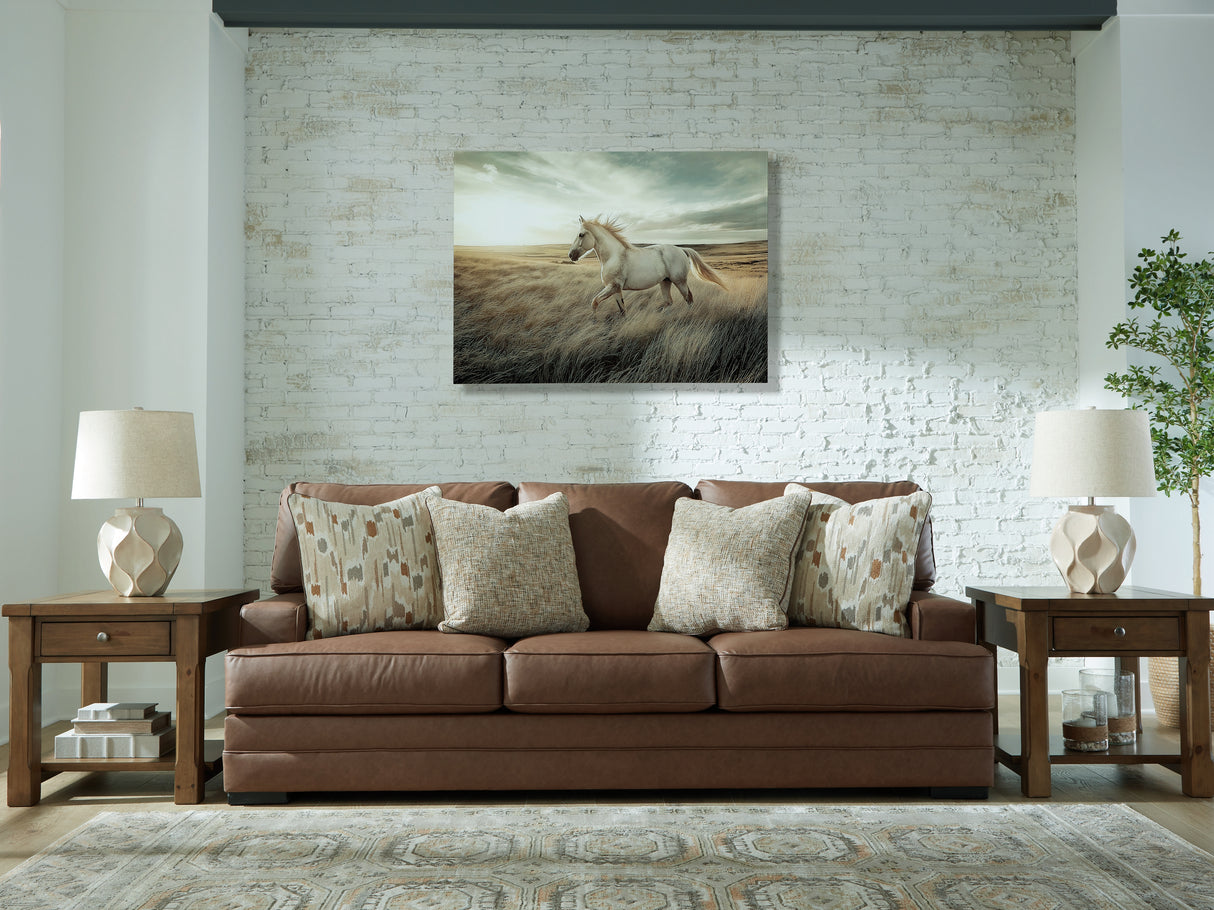 Nashville Furniture Outlets - Ashley Furniture - VillaCourt Living Room - Ottoman / Caramel - 7490914