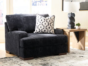 Nashville Furniture Outlets - Ashley Furniture - Whitmore Manor Living Room - Chair and a Half / Black Pearl - 8040423
