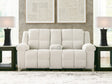 Nashville Furniture Outlets - Ashley Furniture - Orlen Living Room - DBL Rec Loveseat w/Console - 8160294