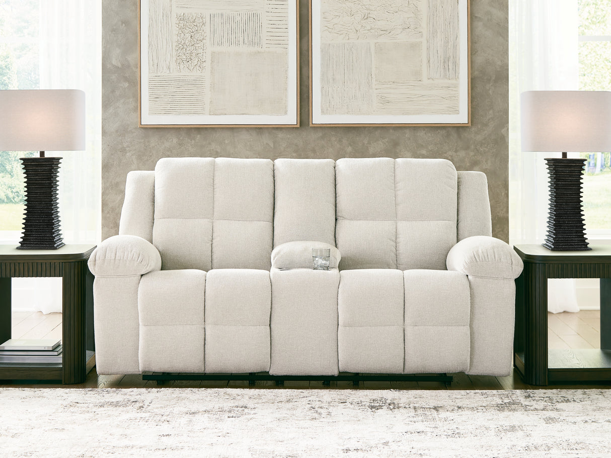 Nashville Furniture Outlets - Ashley Furniture - Orlen Living Room - DBL Rec Loveseat w/Console - 8160294