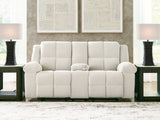 Nashville Furniture Outlets - Ashley Furniture - Orlen Living Room - DBL Rec Loveseat w/Console - 8160294