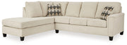 Nashville Furniture Outlets - Ashley Furniture - Abinger Sectional - RAF 2-Piece Sectional with Chaise / Natural - 83904S1