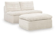 Nashville Furniture Outlets - Ashley Furniture - Fannin Sectional - 2 Armless Chairs w/Otto (3/CN) - PC8430431