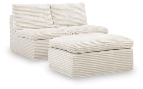 Nashville Furniture Outlets - Ashley Furniture - Fannin Sectional - 2 Armless Chairs w/Otto (3/CN) - PC8430431