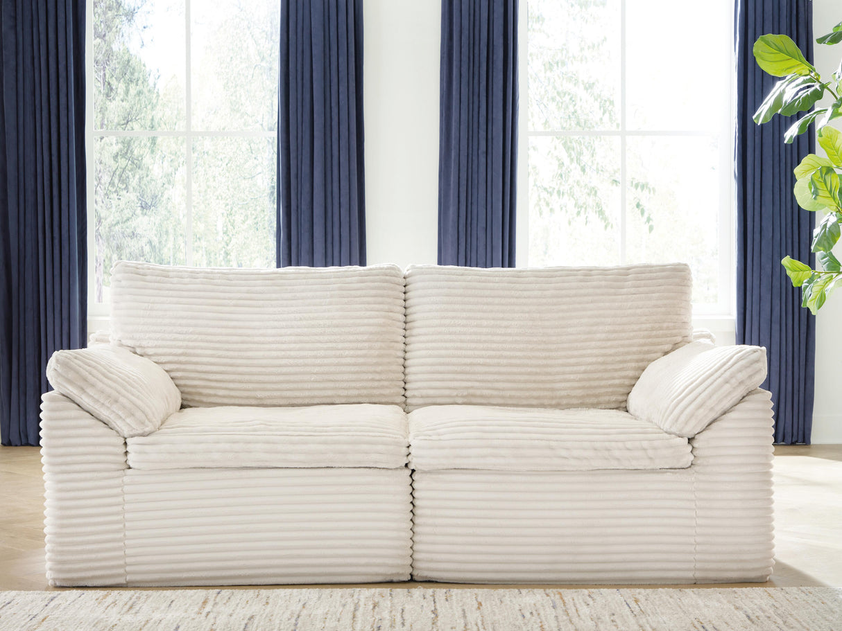 Nashville Furniture Outlets - Ashley Furniture - Fannin Sectional - LAF/RAF Corner Chair (Set of 2) / Ivory - PC8430451