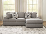 Nashville Furniture Outlets - Ashley Furniture - Lindon Sectional - 2-Piece Sectional with Chaise / Smoke - 84704S2