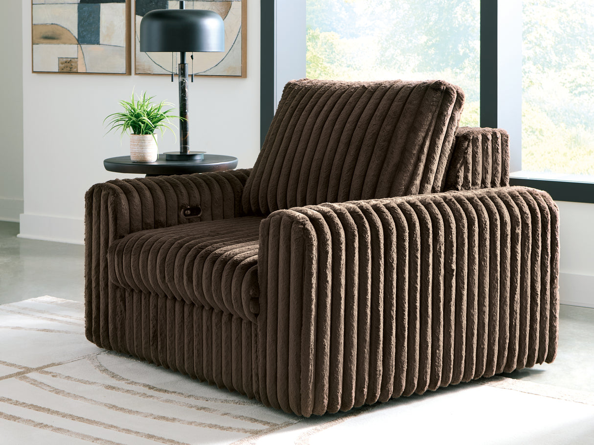 Nashville Furniture Outlets - Ashley Furniture - HamlinBay Living Room - Power Gliding Chaise / Chocolate - PC8680415P