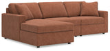 Nashville Furniture Outlets - Ashley Furniture - Modmax Sectional - RAF 3-Piece Sectional with Chaise / Spice - 92102S17