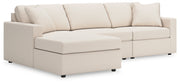 Nashville Furniture Outlets - Ashley Furniture - Modmax Sectional - RAF 3-Piece Sectional with Chaise / Oyster - 92103S17