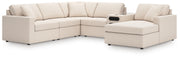 Nashville Furniture Outlets - Ashley Furniture - Modmax 6-Piece Sectional with Audio System and Chaise - RAF 6-Piece Sectional with Audio System and Chaise - 92103S51