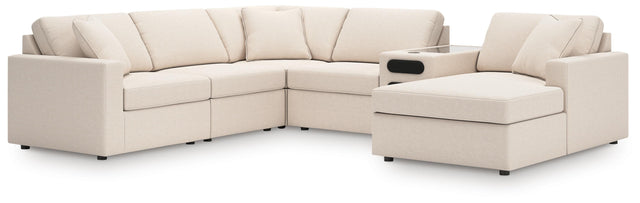 Nashville Furniture Outlets - Ashley Furniture - Modmax 6-Piece Sectional with Audio System and Chaise - RAF 6-Piece Sectional with Audio System and Chaise - 92103S51